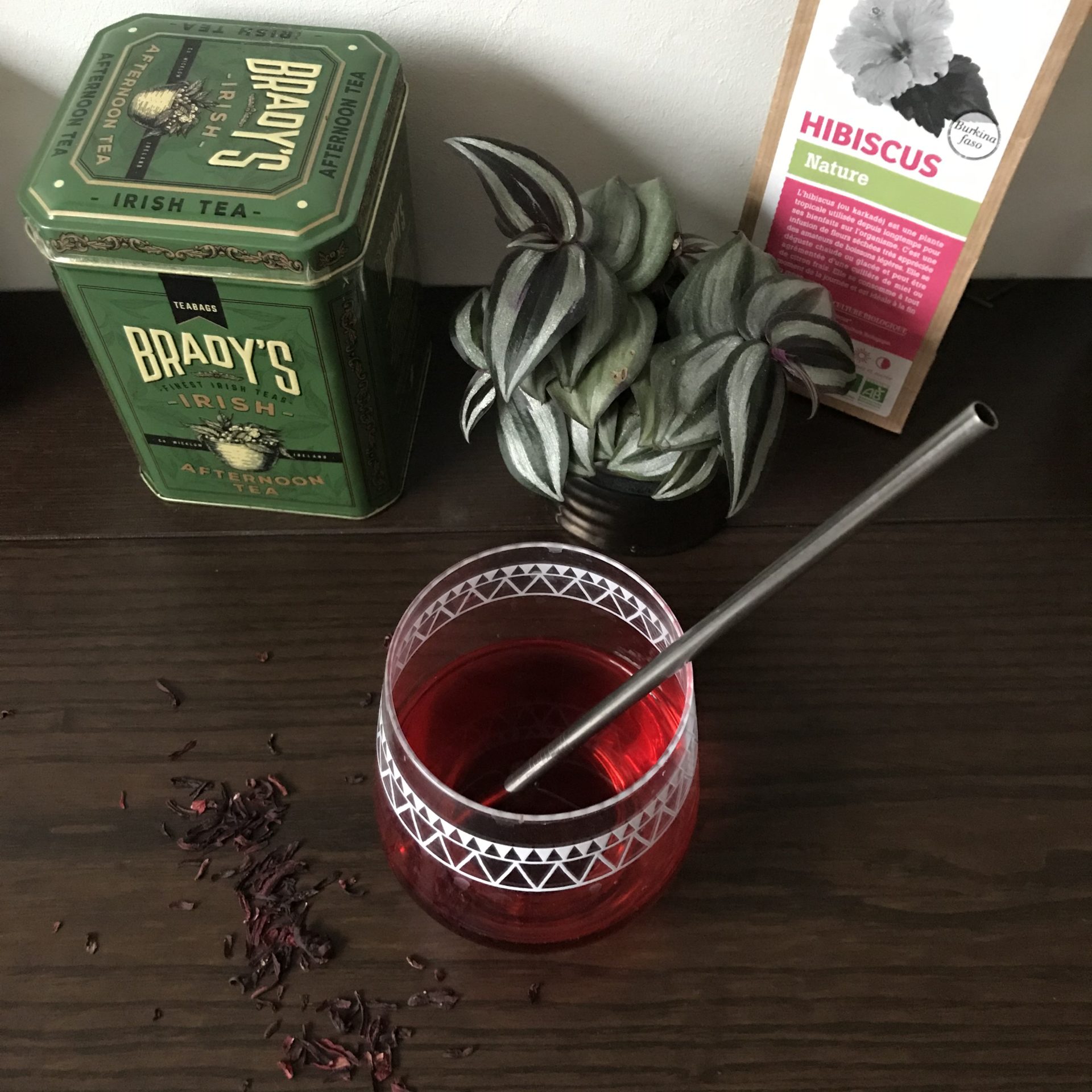 Boisson à la fleur d'hibiscus